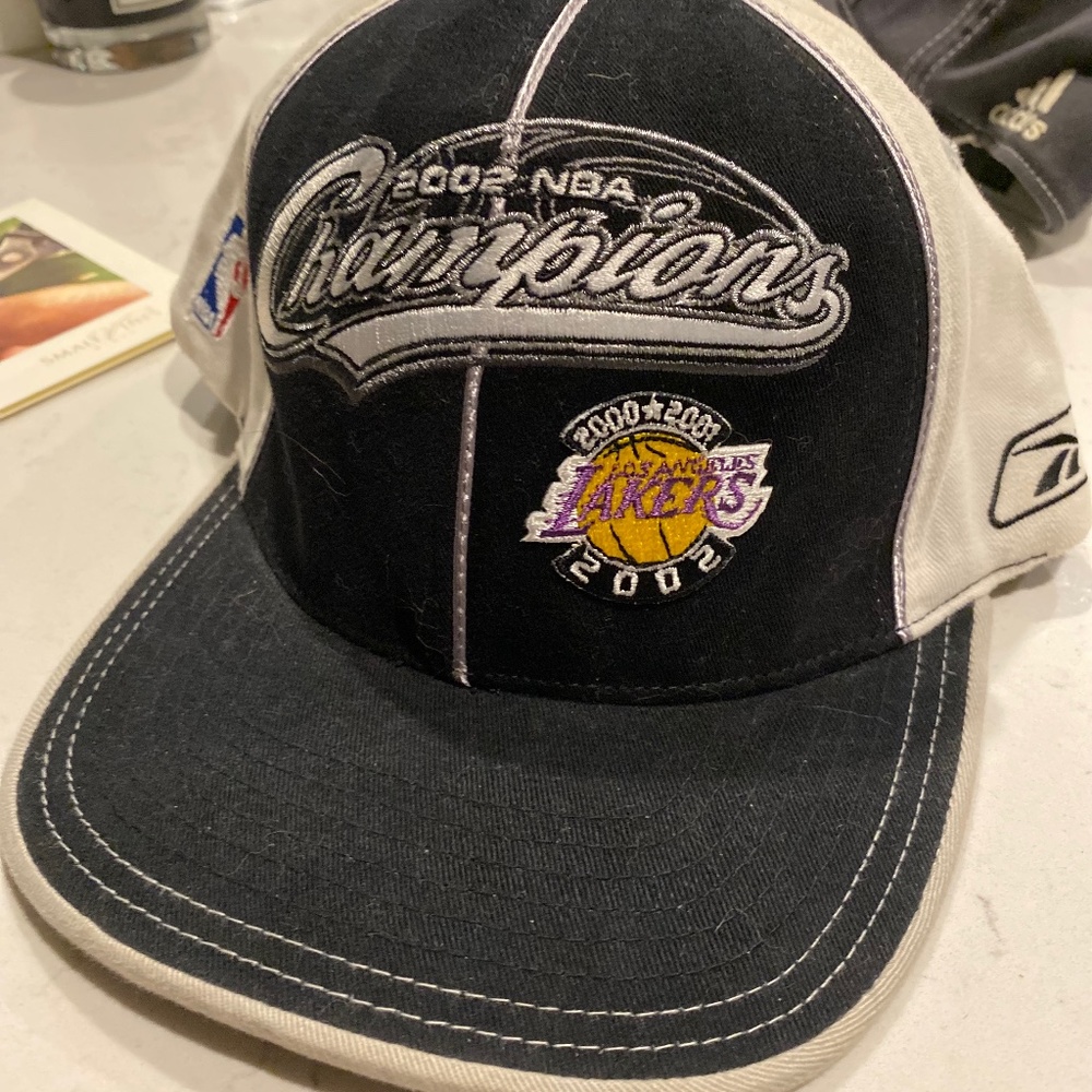 2002 Los Angeles Lakers Championship Reebok Cap L/XL